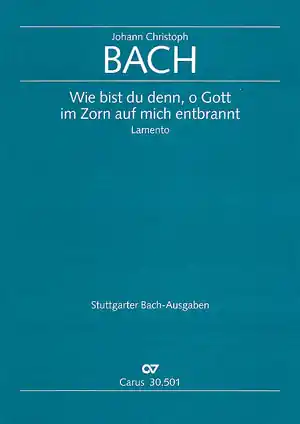 Sichere Zahlung Wie bist du denn, o Gott in Zorn auf mich entbrannt für Baß und Instrumente