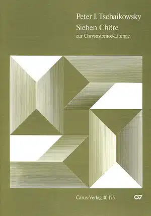 7 Chöre zur Chrysostomos-Liturgie aus op.41 für gem Chor a cappella Sonderaktion