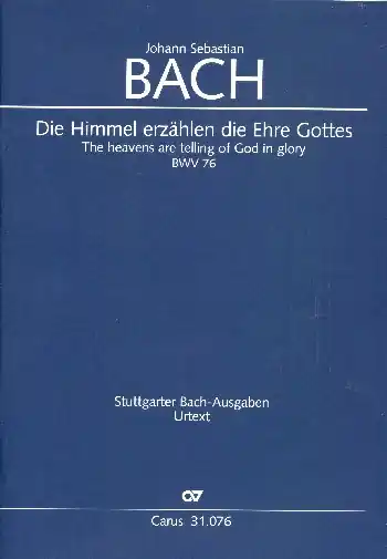 Sale Die Himmel erzählen die Ehre Gottes für Soli (SATB), gem Chor und Orchester