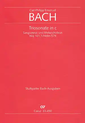 Triosonate c-Moll für zwei Violinen und Generalbass Bestseller