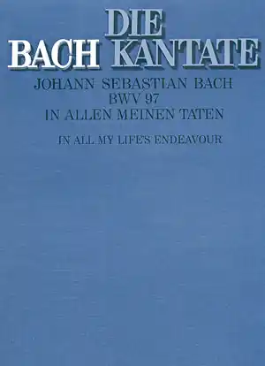 In allen meinen Taten Kantate Nr.97 BWV97 Sonderangebot