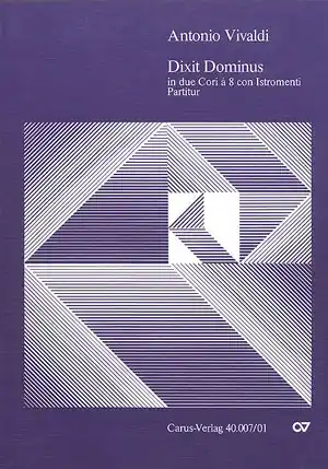 Markenware Dixit Dominus RV594 für Soli (SSATB), Chor (SSAATTBB) und 2 Orchester