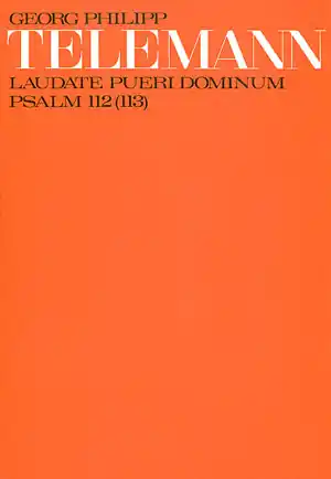 Zertifiziert Laudate pueri dominum Psalm 112 für Sopran (Tenor) und Instrumente