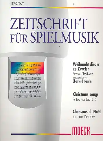 Echt Weihnachtslieder zu Zweien für 2 Blockflöten (SA)