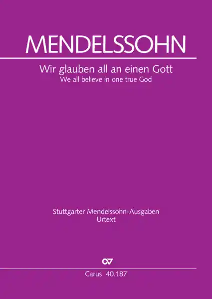 Wir glauben all an einen Gott für gem Chor und Orchester Bestpreis