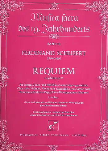 Requiem g-Moll op.9 für Soli, gem Chor und Orchester Schnäppchen