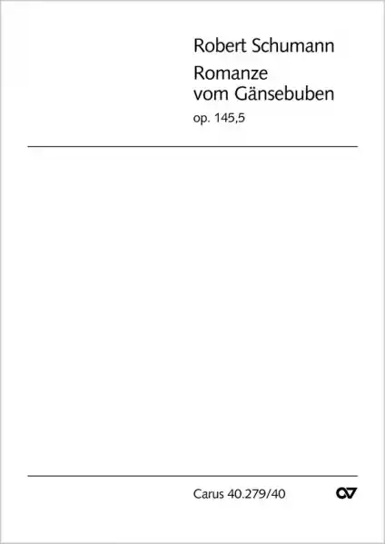 ROMANZE VOM GAENSEBUBEN SOPRANO, ALTO, TENORE, BASSO, OP. 145 NR. 5, Sichere Zahlung