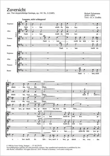 Top-Seller ZUVERSICHT OP.141,3 FUER GEM CHOR A CAPPELLA
