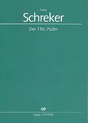 Der 116. Psalm für Frauenchor und Orchester Gratis Versand