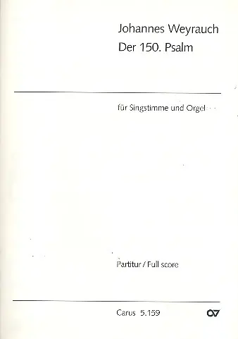 Kostenloser Rückversand Der 150. Psalm für Gesang und Orgel