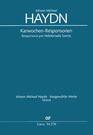 Karwochen-Responsorien für gem Chor (Orgel und Violone ad lib) Kostenloser Versand