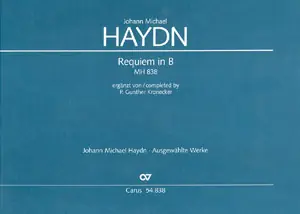 Knallerangebot Requiem B-dur MH838 für Soli, gem Chor und Orchester