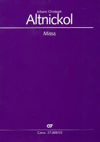 Angebot Kyrie-Gloria-Messe d-Moll für Soli, gem Chor, 2 Vl, Va und Bc