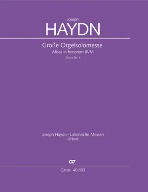 Große Orgelsolo-Messe Es-Dur Hob.XXII:4 für Soli, gem Chor und Orchester Must-Have