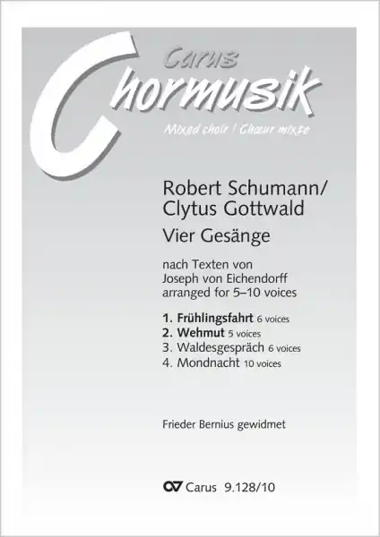 Begrenztes Angebot 4 Gesänge Band 1 (Nr.1 und 2) für gem Chor a cappella