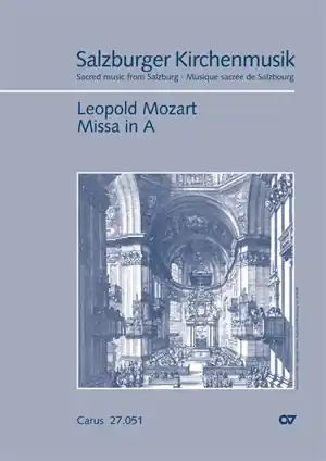 Super-Preis Messe A-Dur für Soli, gem Chor, 2 Violinen und Bc (3 Posaunen ad lib)