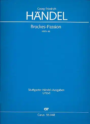Brockes-Passion HWV48 für Soli, Chor und Orchester Abverkauf