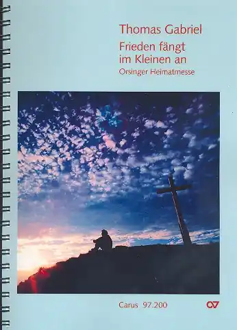 Frieden fängt im Kleinen an für Solo, gem Chor und Kammerorchester Mega-Angebot