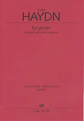 Eja gentes HobXXIIIa:C15 für gem Chor und Orchester Garantierte Lieferung