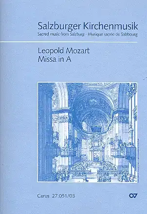 Messe A-Dur für Soli, gem Chor, 2 Violinen und Bc (3 Posaunen ad lib) Highlight