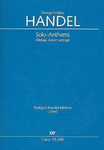 Jetzt Bestellen Solo-Anthems HWV269-277 für Sopran und Bc (Orgel)