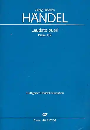 Finale Aktion Laudate Pueri Psalm 112 für Sopran solo, gem Chor (SSATB), 2 Ob, 2 Vl und Bc