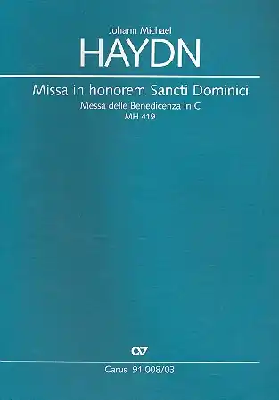 Geprüft Missa in honorem Sancti Dominici MH419 für Soli, gem Chor und Orchester