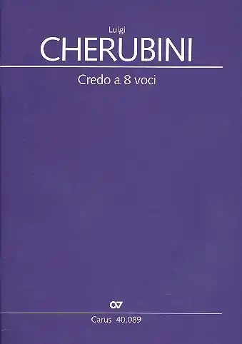Credo a 8 voci für 2 gem Chöre und Orgel Preis Gesenkt