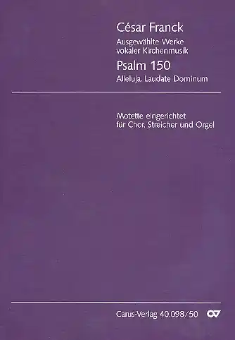 Preisreduziert Psalm 150 für gem Chor, Streicher und Orgel