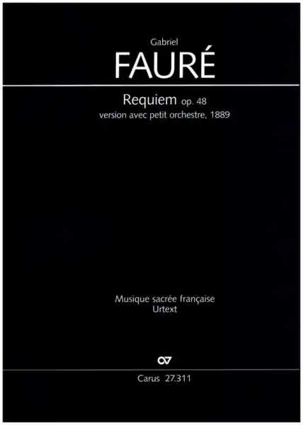 Sonderangebot Requiem op.48 für Soli, gem Chor und Kammerorchester (mit komplettem Offertorium)