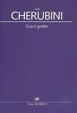 Sciant gentes für Soli, gem Chor und Orchester Billig
