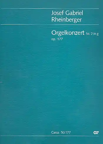 Meistverkauft Konzert g-Moll Nr.2 op.177 für Orgel und Orchester