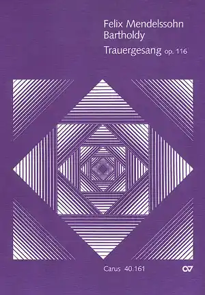 Trauergesang op.116 für gem Chor a cappella (2 Fassungen) Jetzt Kaufen