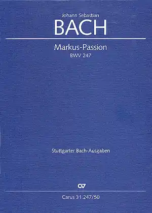Markuspassion BWV247 für Soli, Chor und Orchester Sichere Zahlung
