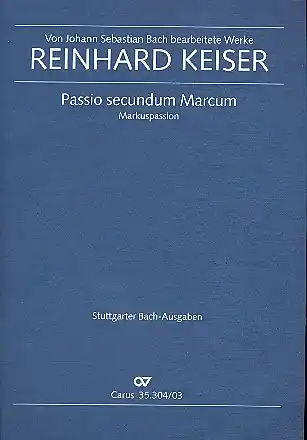 Markuspassion für Soli (SATTBB), Chor und Orchester Gratis Versand