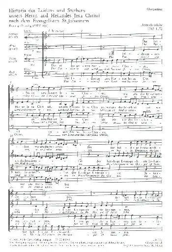 Neuheit Johannespassion SWV481: für Soli, gem Chor und Orchester