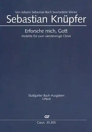 ERFORSCHE MICH GOTT MOTETTE FUER DOPPELCHOR UND BC, PARTITUR (DT/EN) Expressversand