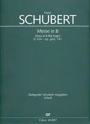 Preis Gesenkt Messe B-Dur D324 op.post.141 für Soli (SATB), Chor und Orchester
