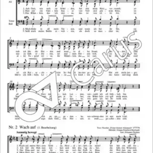 12 deutsche Volkslieder WoO35 für gem Chor a cappella Versand Am Gleichen Tag