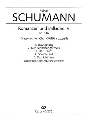 5 Romanzen und Balladen op.146 für gem Chor a cappella Jetzt Kaufen