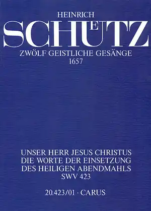 Kostenloser Rückversand Unser Herr Jesus Christus... op.13,4 SWV423 für gem Chor a cappella (Instrumente ad lib)