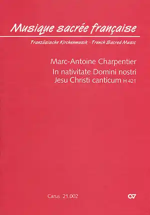 In nativitate Domini nostri H421 für Soli, Chor und Bc Kostenfreie Lieferung