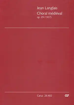 Preiswert Choral medieval op.29 für 3 Trompeten, 3 Posaunen und Orgel