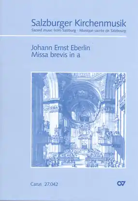 Missa brevis a-Moll für Soli (SATB), gem Chor, 2 Violinen, 3 Posaunen und Bc Kostenloser Rückversand
