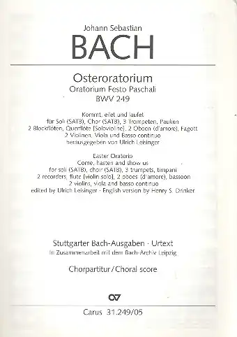 Osteroratorium BWV249 für Soli, gem Chor und Orchester Top-Seller