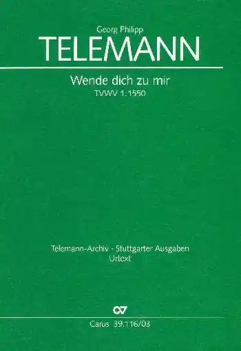 Wende dich zu mir TVWV1:1550 für Soli, gem Chor und Orchester Expressversand