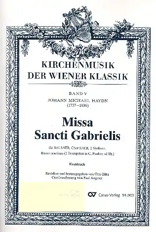 Missa sancti Gabrielis für Soli, Chor, 2 Violinen, Baß und Orgel, Solange Der Vorrat Reicht