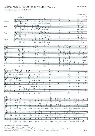 Kleine Orgelmesse B-Dur Hob.XXII:7 für Sopran, Chor, Streicher, Orgel Sonderangebot