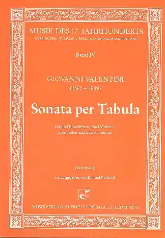 Billig Sonata per tabula für 3 Blockflöten, 2 Violinen, 3 Violen und bc
