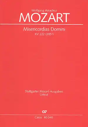 Misericordias Domini KV222 für gem Chor und und Orchester Highlight